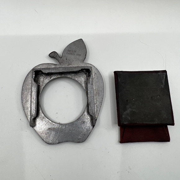 Vintage 'Apple' Design Metzke Pewter Picture Frame - Picture 8 of 11